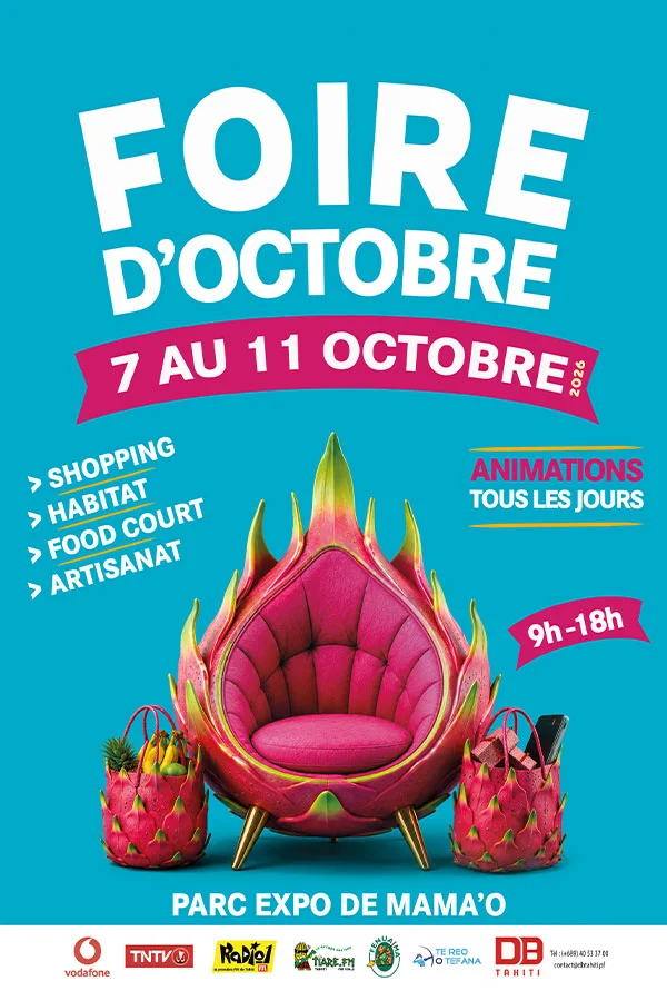 Affiche Foire d'exposition d'Octobre DB Tahiti